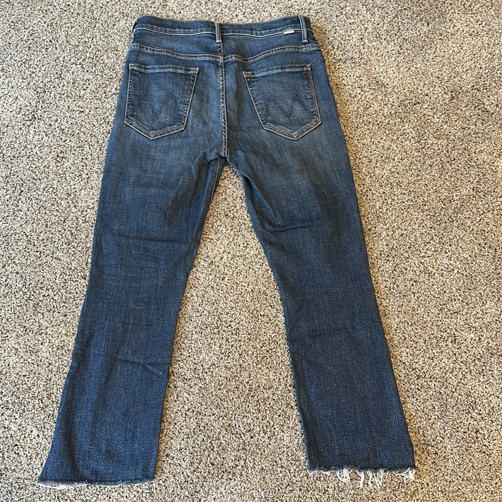 Mother Denim The Insider Crop Step Fray, Girl Crush, Size 30, EEUC - Picture 6 of 8